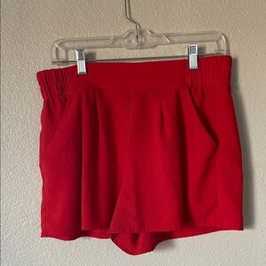 XOXO Women’s Red Pull-On Skort Shorts